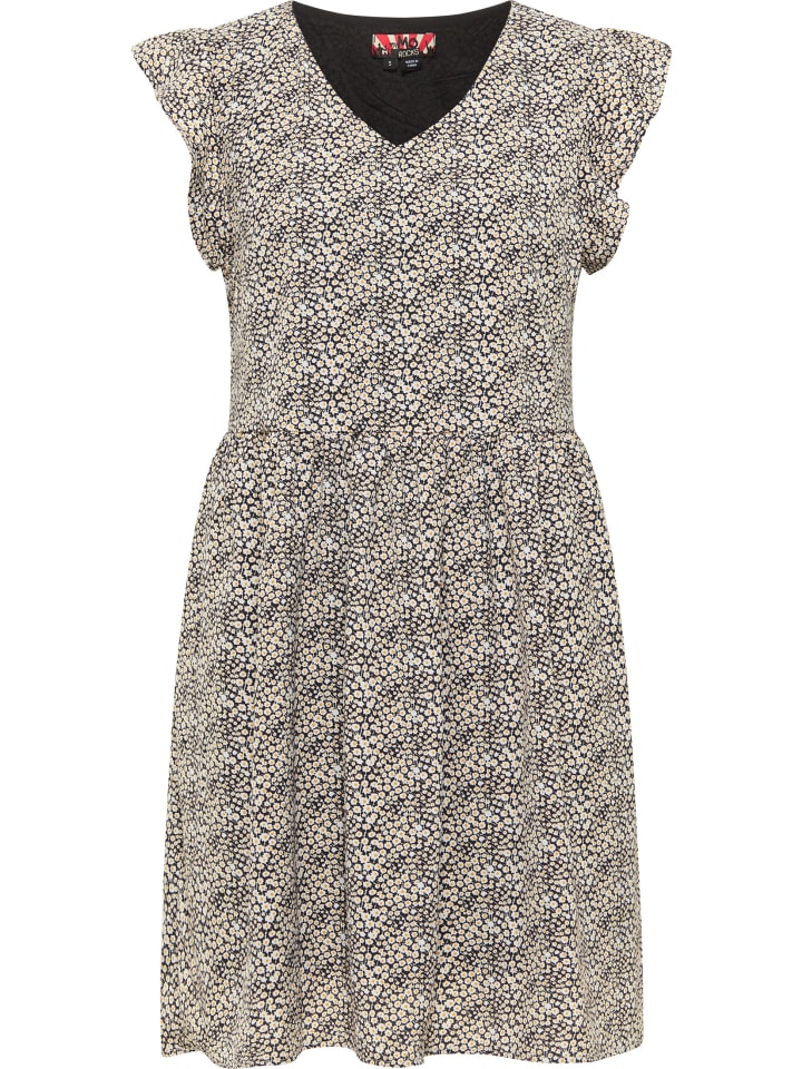 Damen Kleid in Schwarz Mehrfarbig