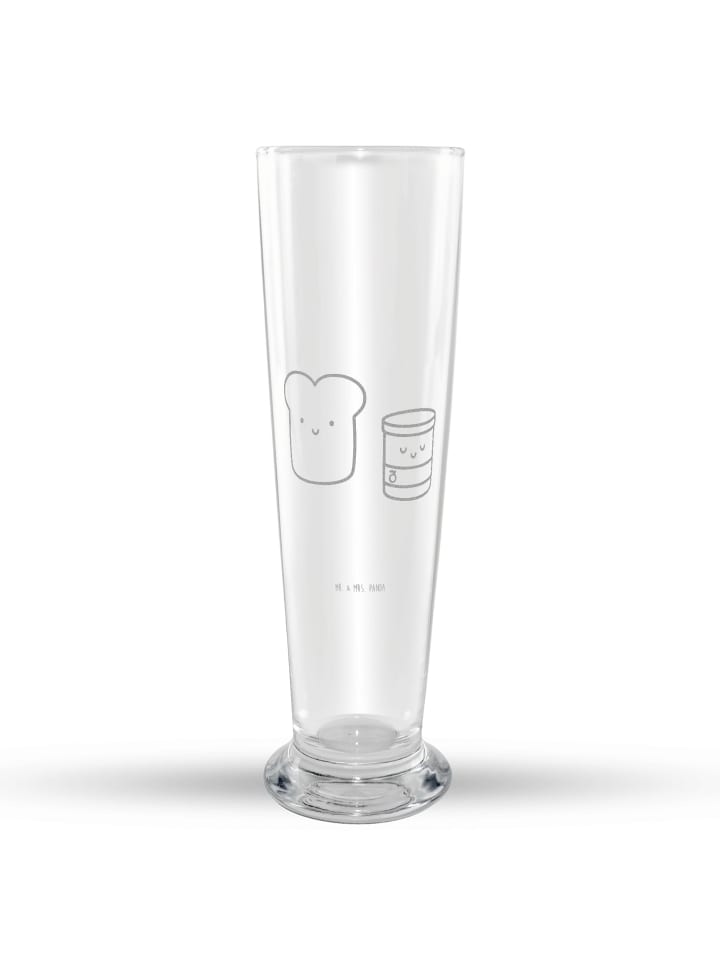 Bierglas Toast Marmelade ohne Spruch in Transparent