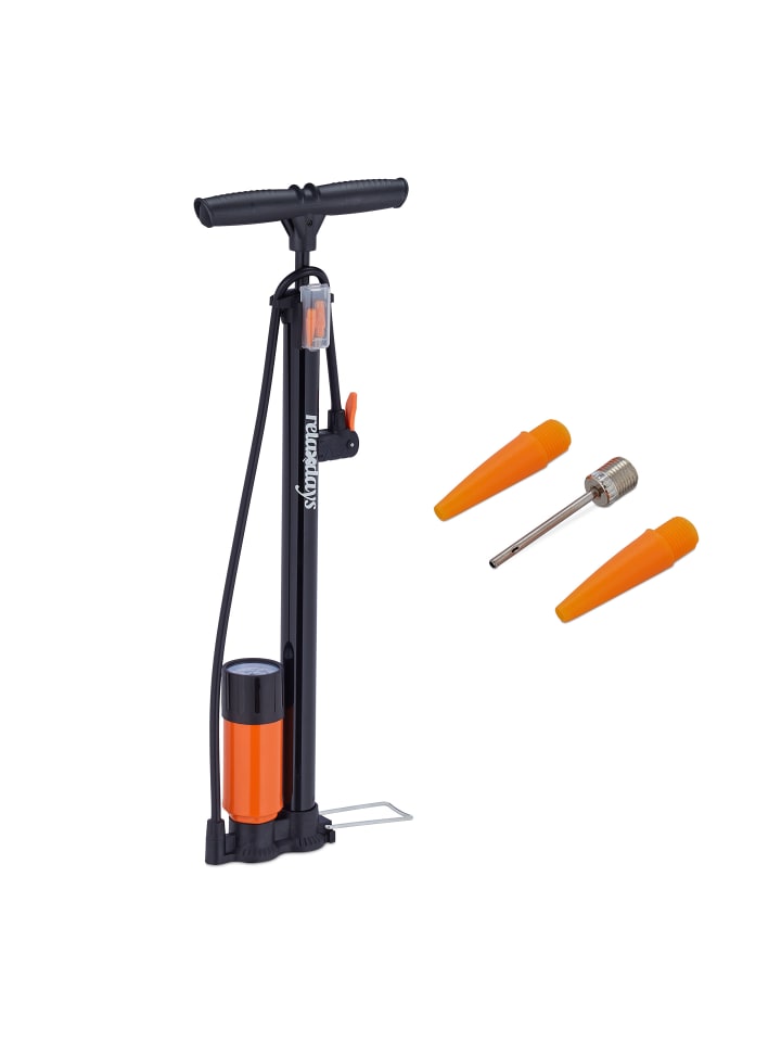 Standpumpe in Schwarz/ Orange
