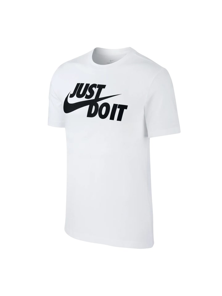 T Shirt Rundhals in weiß