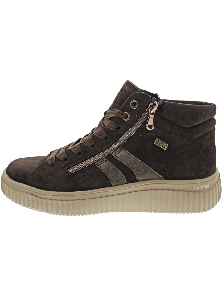 Schnürstiefelette Braun