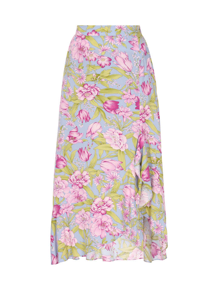 Women Skirt in blue multicolor