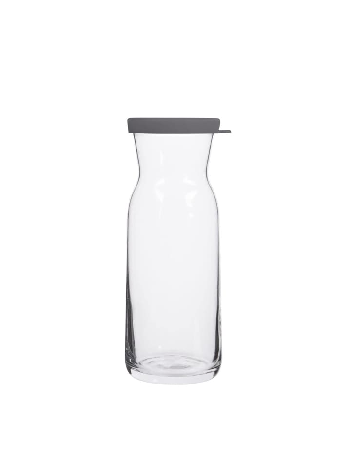 LAV Fonte Karaffe mit grauem Silikondeckel - 700 ml in Transparent