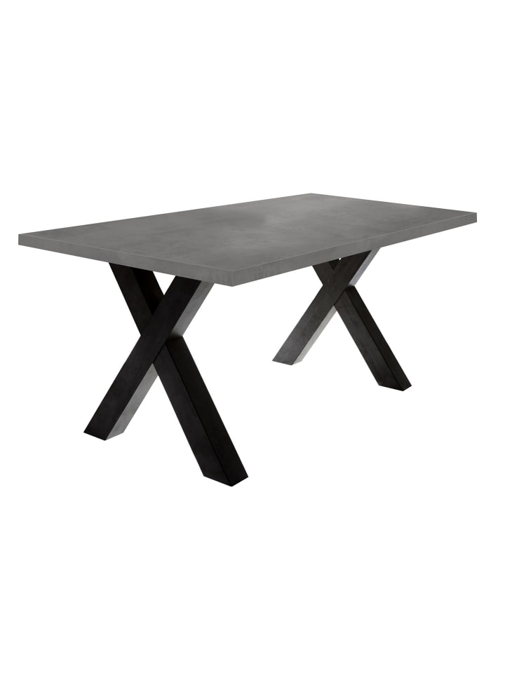 ESSZIMMERTISCH Eike 8 200 x 100 x 75 Esstisch Schwarzstahl/Graphit