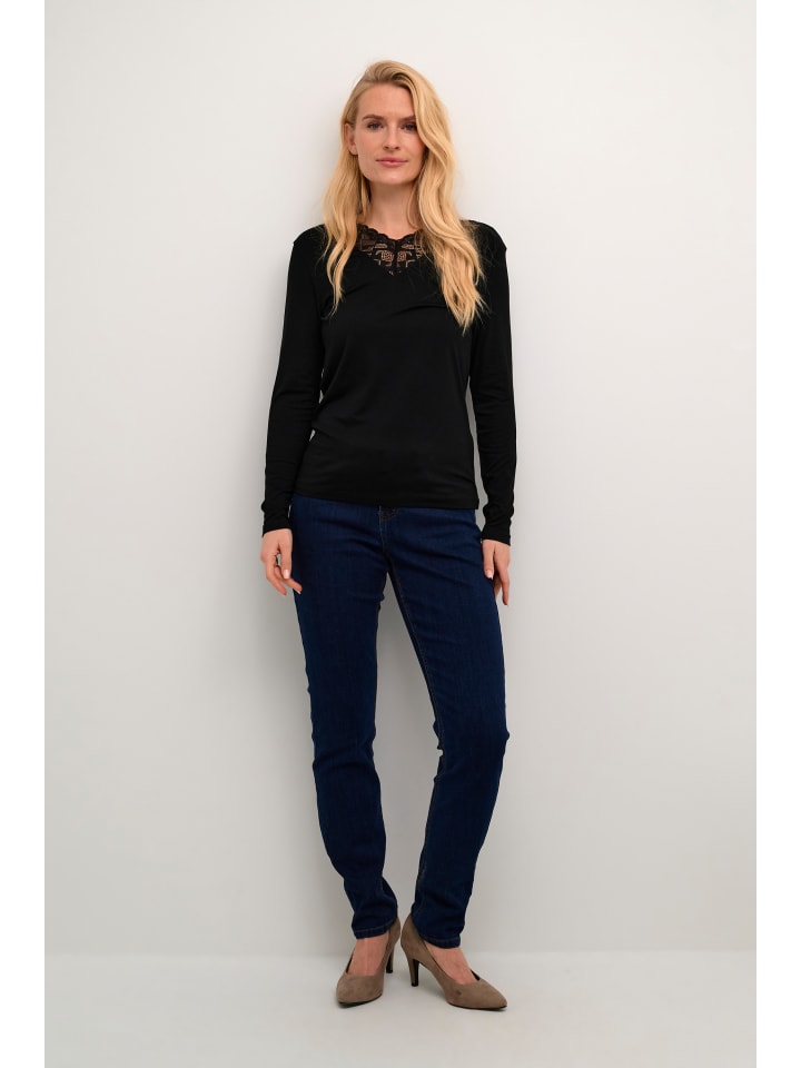 Langarm-Shirt CRTrulla Straight fit in Pitch Black