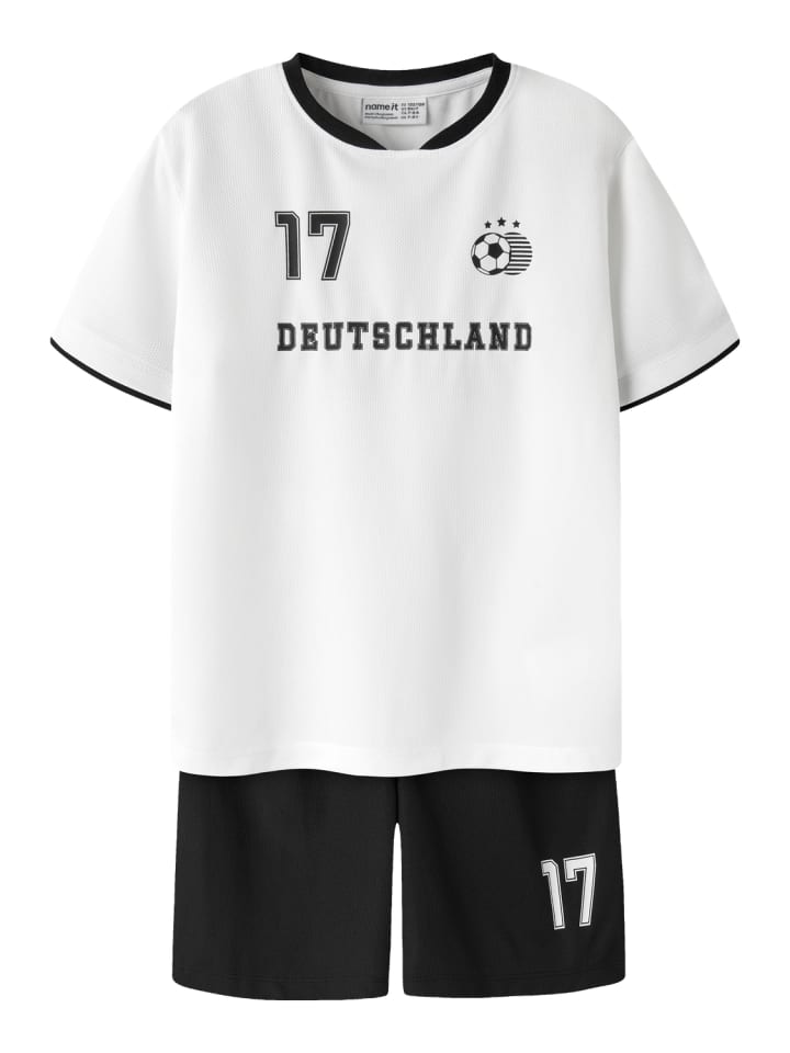 Fußballset Deutschland T-Shirt & Shorts Nknhiteam in bright white