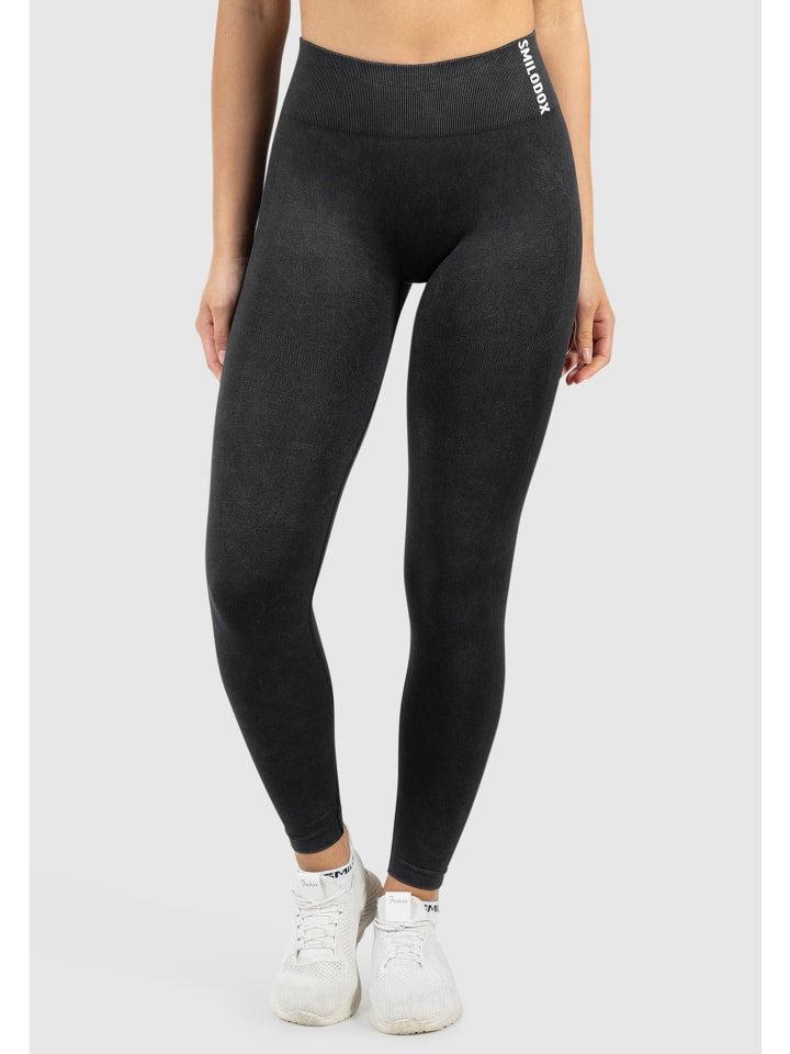 Leggings Sonnia Scrunch in Acid Schwarz