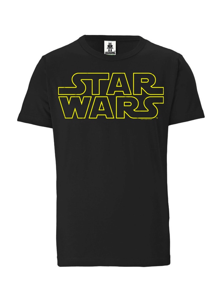 T-Shirt Star Wars - Logo in schwarz