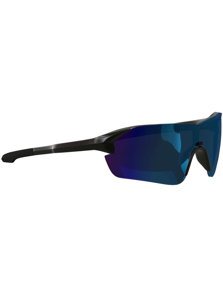 Herren Sonnenbrille in Black mirror Blue - Blau