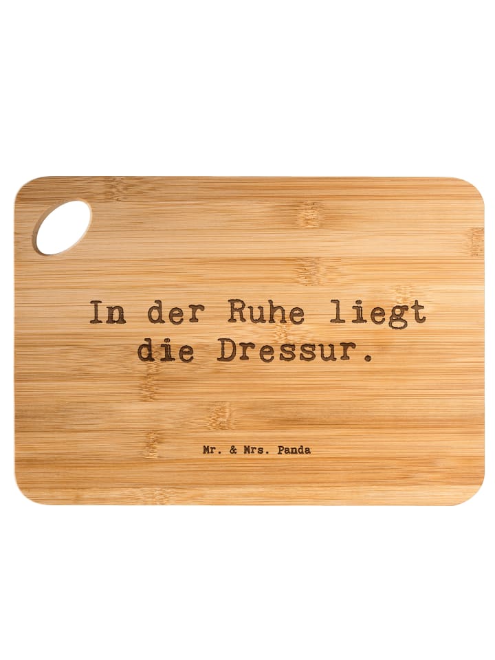 Holzbrett Spruch Reitlehrerin Ruhe mit Spruch in Braun
