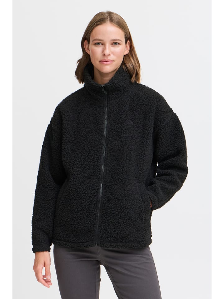 Fleecejacke OXTovine in Schwarz
