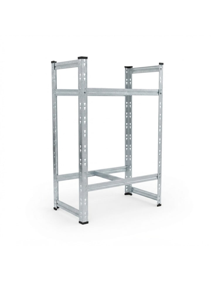 Reifenregal in Silber - (B)85 x (H)100 x (T)35 cm