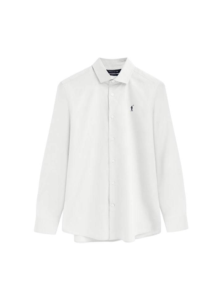 Hemd MAN RIGBY GO OLIVIER LONG SLEEVE SLIM FIT in weiß