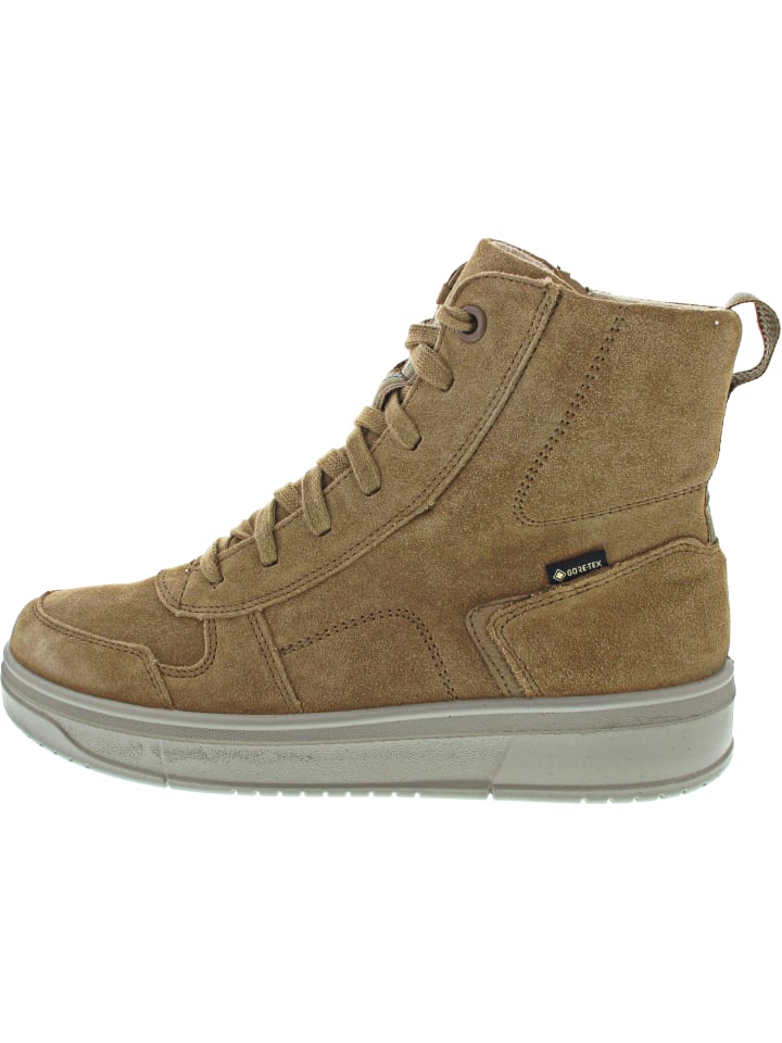 Schnürstiefel Beige