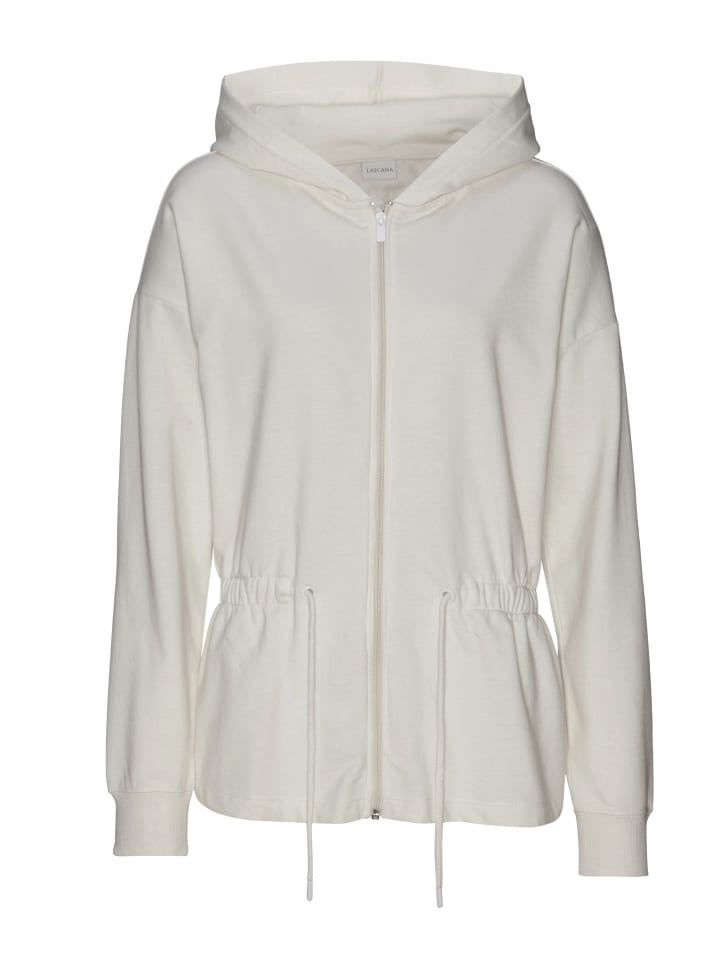Sweatjacke in silber grau