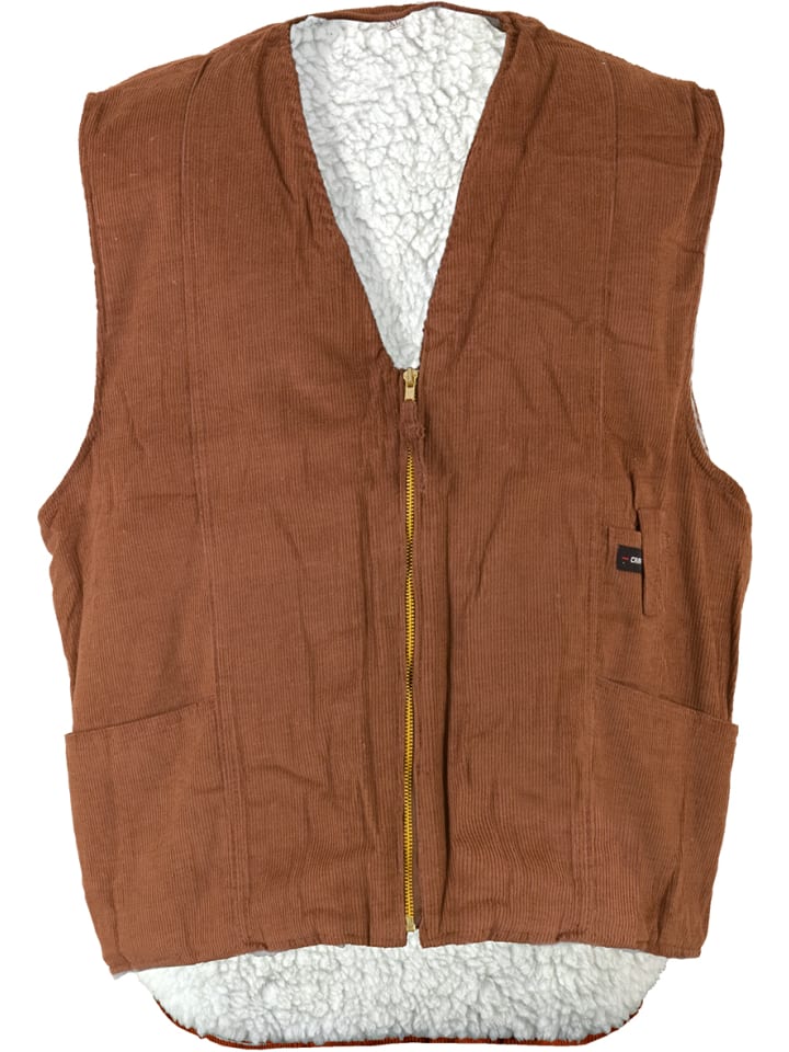 Cordweste in braun