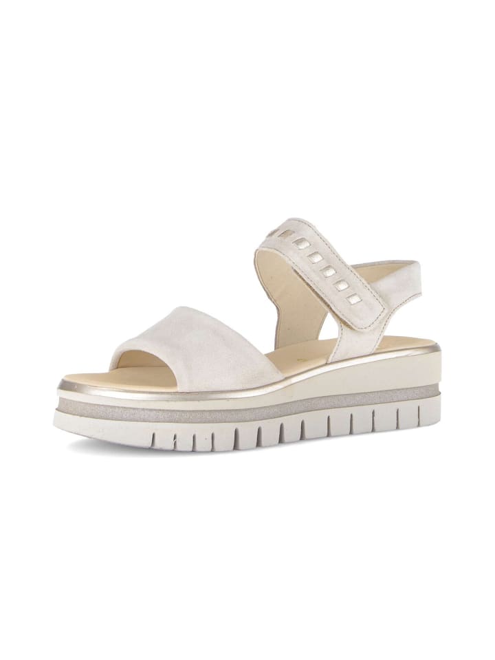 Riemchensandalen in beige
