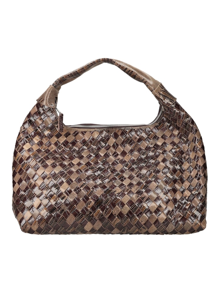 Taschen MAXI DANDY BRAIDED VIPER Braun