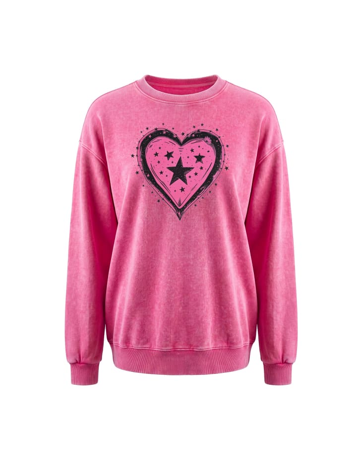 Women Sweatshirt in Fuchsia
