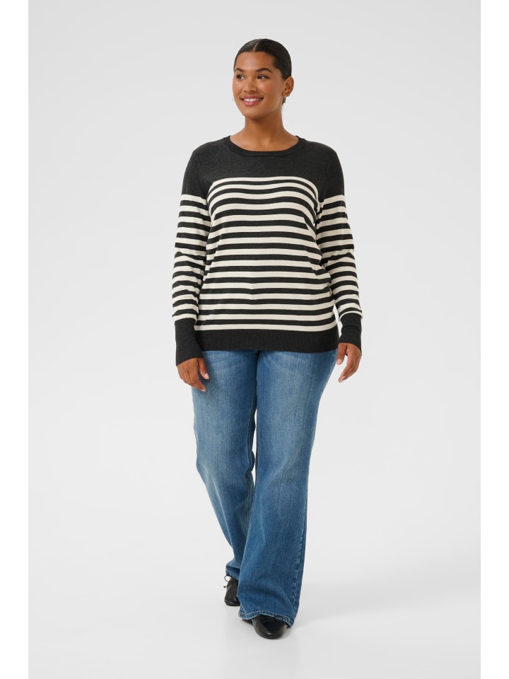 Strickpullover KClizzy Regular fit in DGM/Turtledove Half Stripe