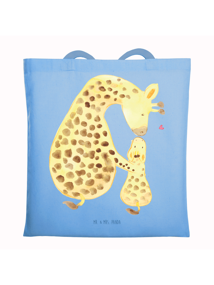 Tragetasche Giraffe Kind ohne Spruch in Sky Blue