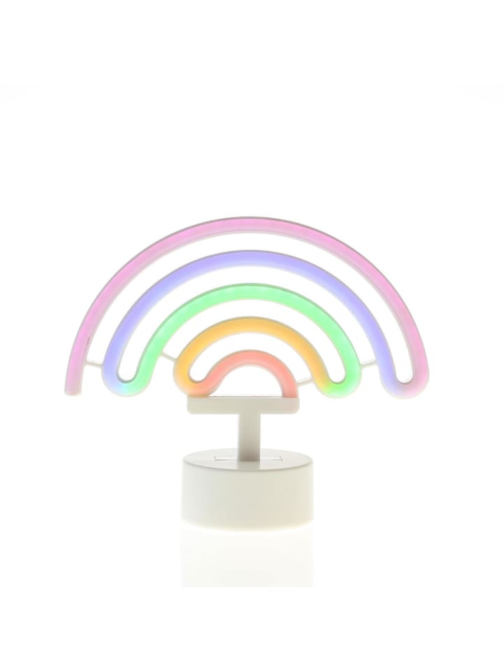 LED Neonlicht Dekofigur Regenbogen H: 19cm in bunt