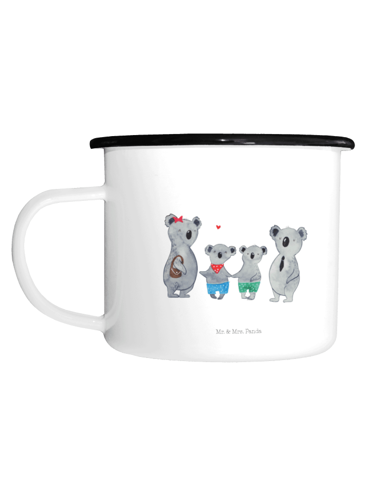 Tasse Koala Familie zwei ohne Spruch in Weiß