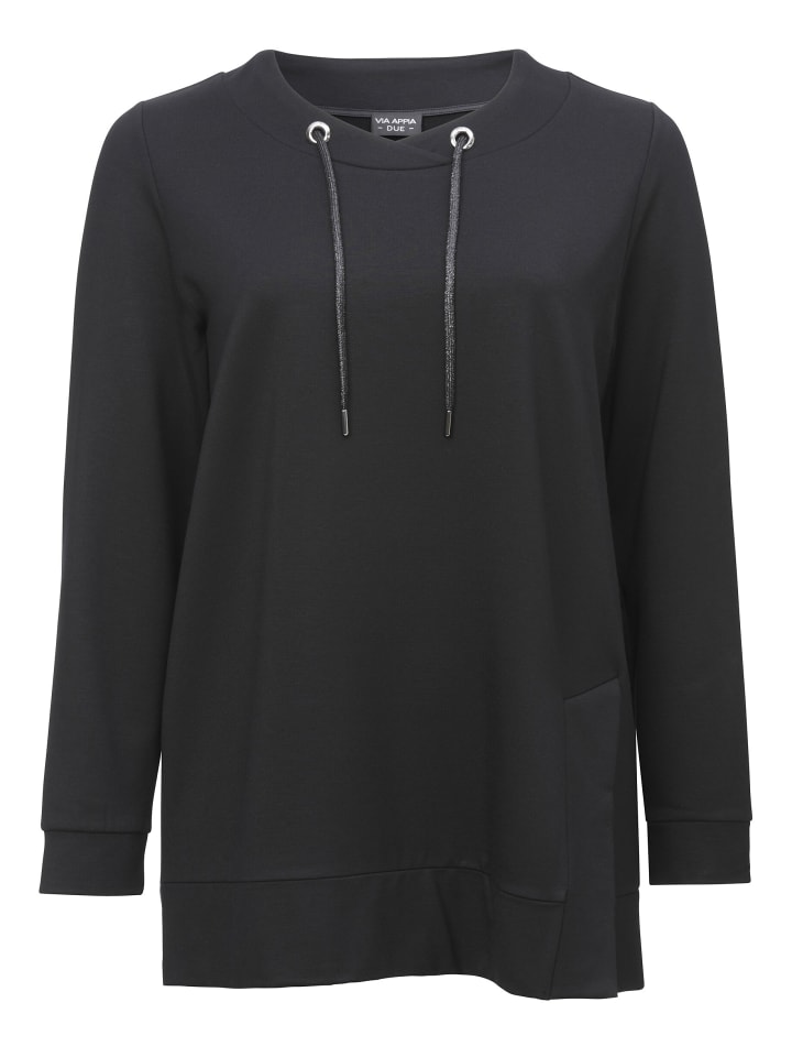 Sweatshirt in schwarz