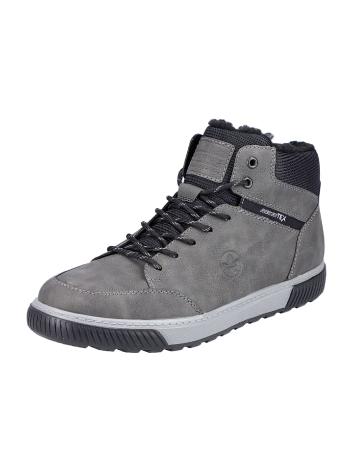 Schnürstiefeletten in Grau