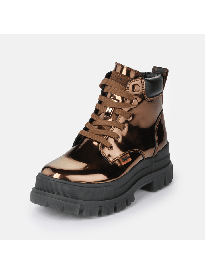 Stiefeletten goldfarben