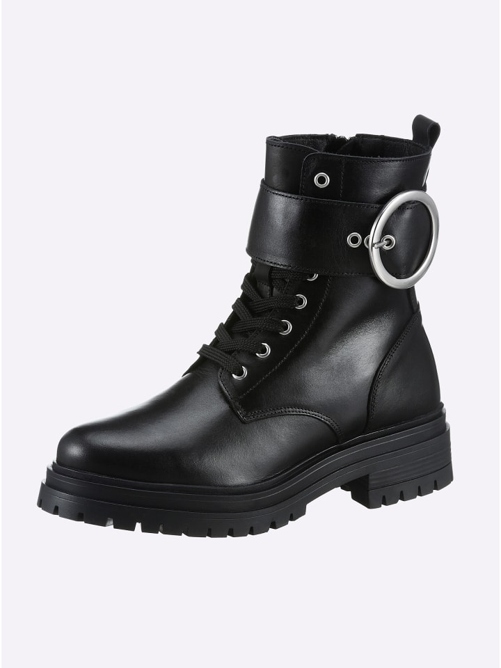 Stiefelette in schwarz
