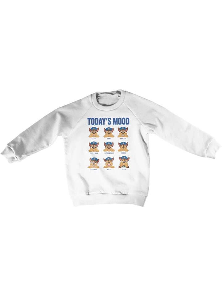 Kinder Sweatshirt "Paw Patrol Today's Mood Kids Sweatshirt" in Weiß