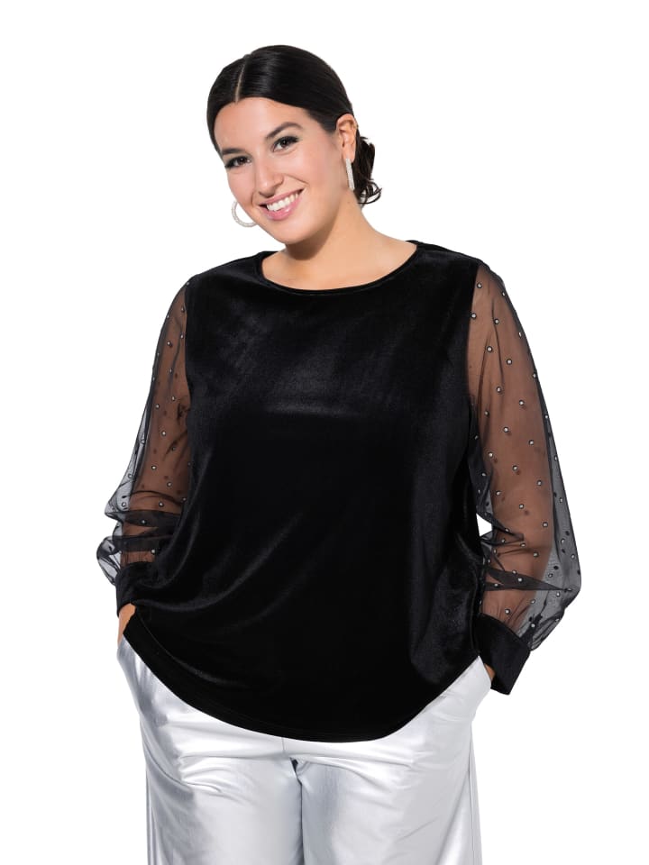 Bluse in schwarz