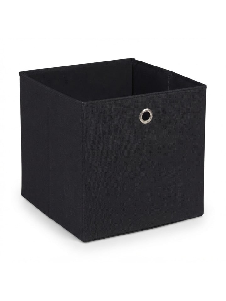 4 x Aufbewahrungsbox in Schwarz - (B)30 x (H)30 x (T)30 cm