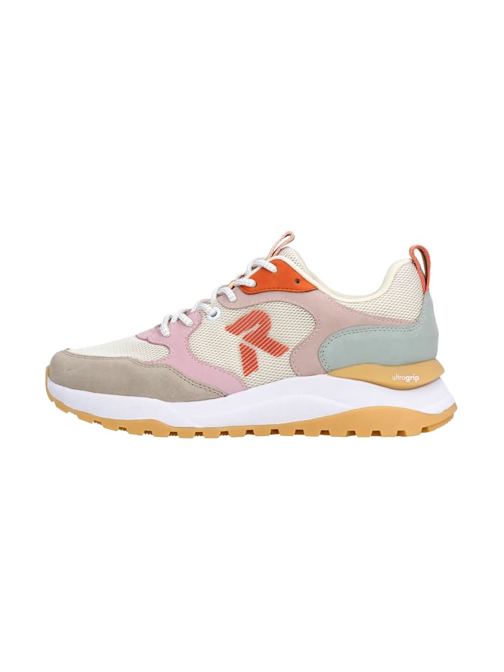 Samira Schnür-Sneaker Beige