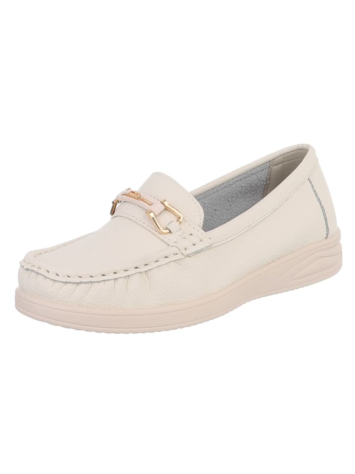 Halbschuh in Creme