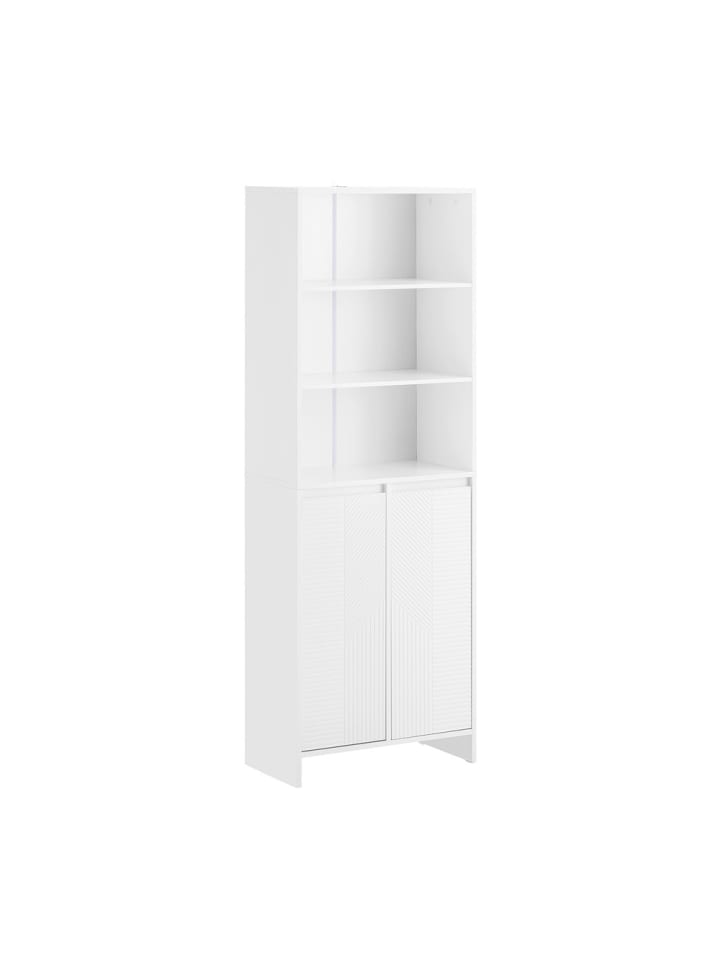 Badezimmerschrank in Reinweiß - (W) 30 x (H) 170 x (L) 60 cm