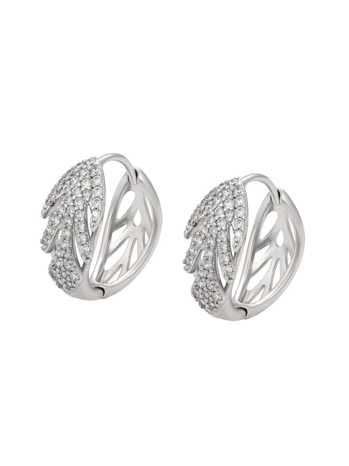 Women Earrings in Silver White