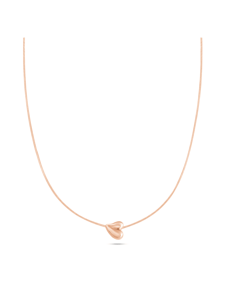 Halskette Organic Heart in roségold