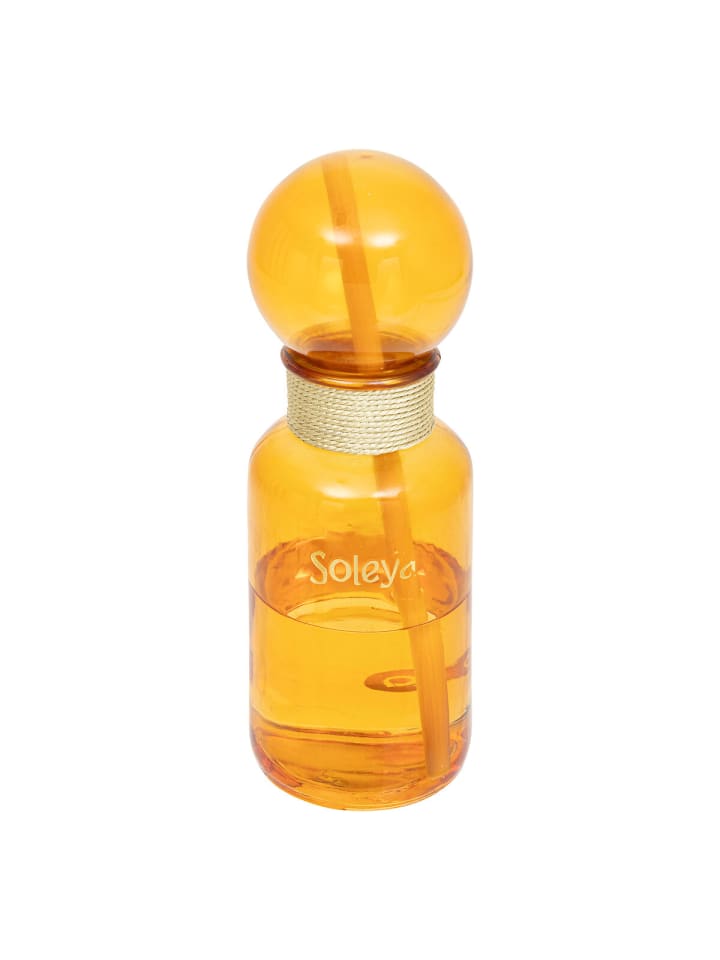 Duftdiffusor mit Verschluss und Stäbchen SOLEYA, 300 ml in Gelb, Ø 14 x 28 cm