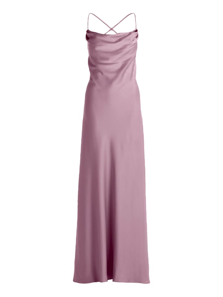 Abendkleid mit Wasserfallausschnitt in Powder Lilac