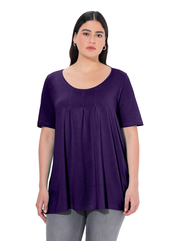 Shirt in tiefes violett