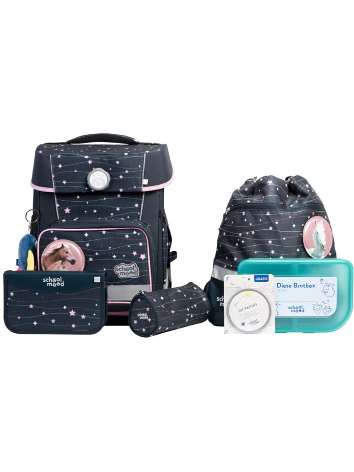School Mood Champion Pro Ella (Pony), 7-tlg. Schulranzenset