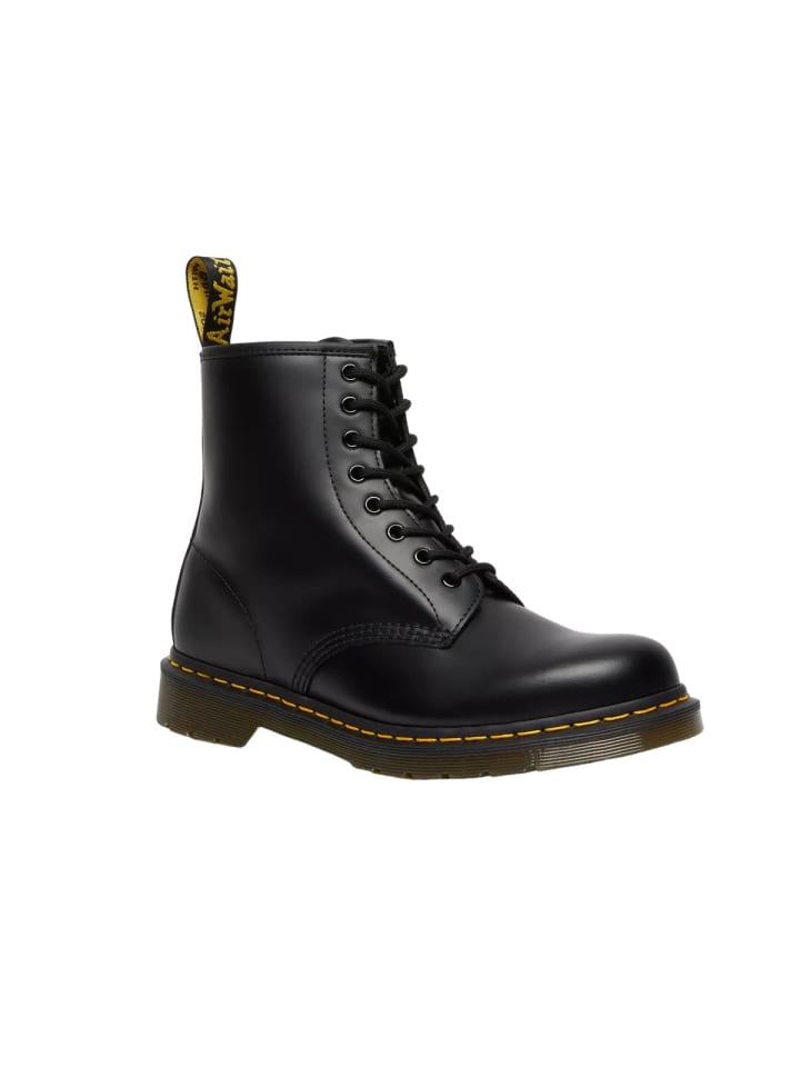 Schnürstiefel in Schwarz/Schwarz