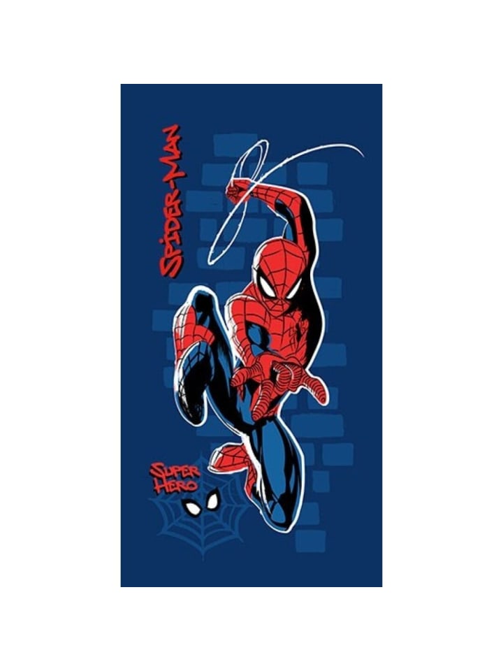 Spiderman Badehandtuch aus 100% Baumwolle Strandtuch 70x140 cm in Mehrfarbig