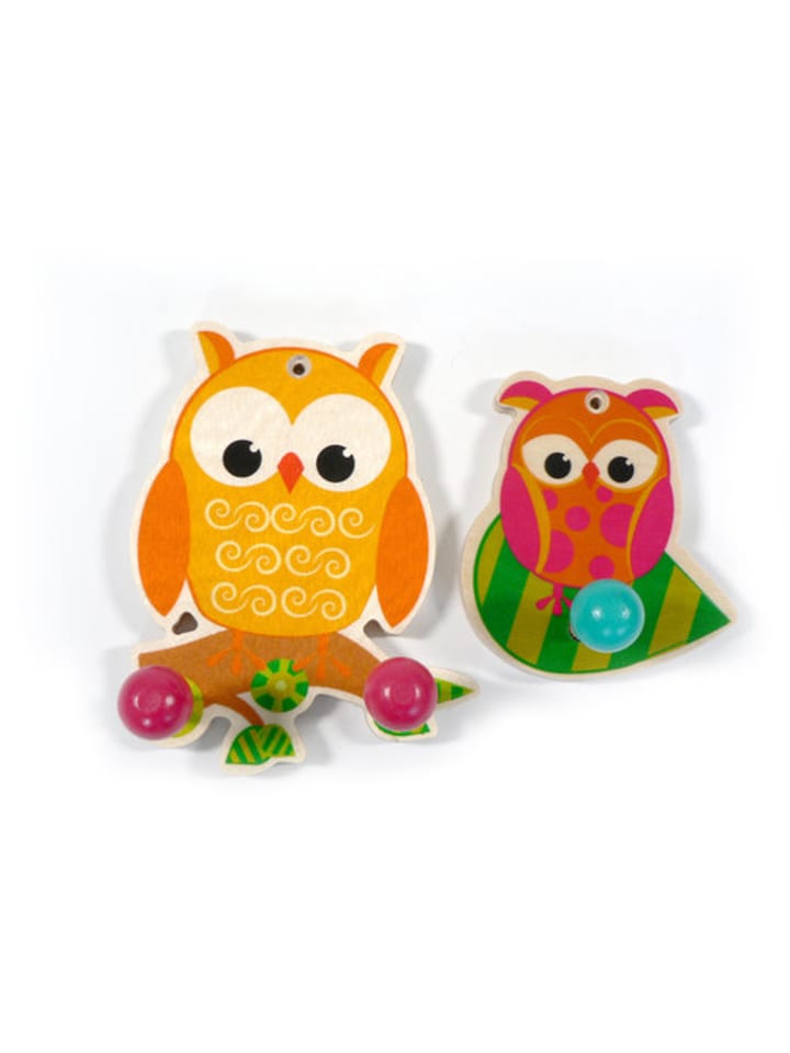 2er Set kleine Garderoben Eulen