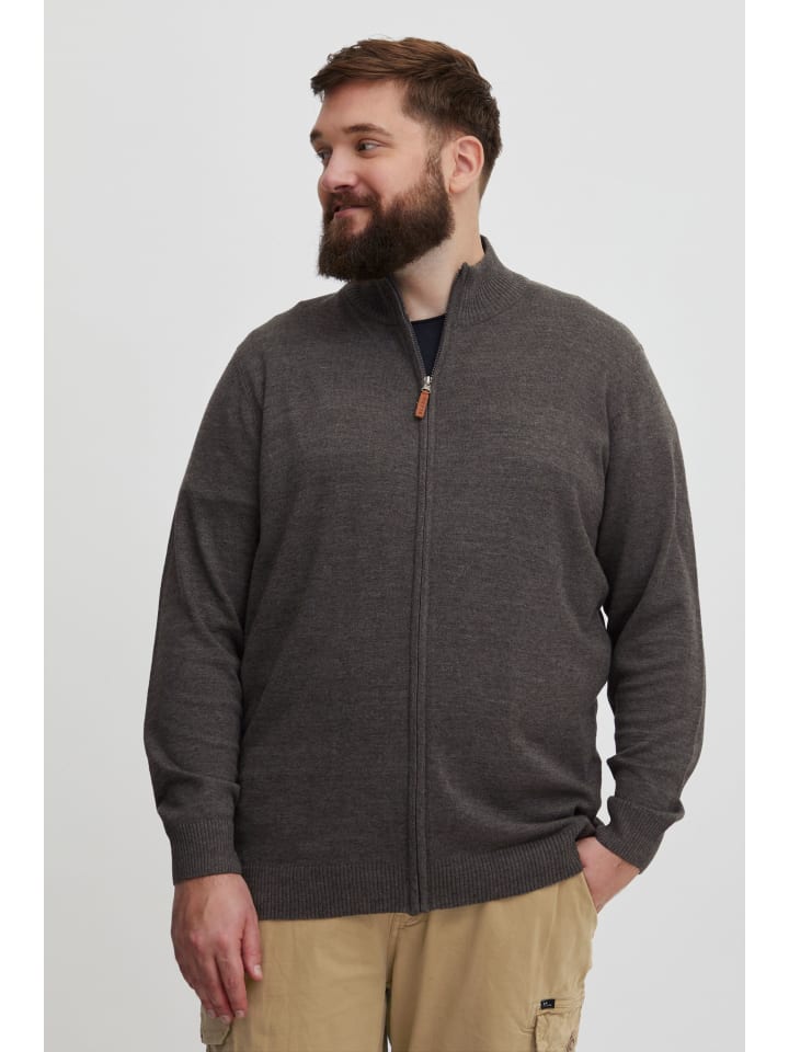 Strickjacke BHNorman Big & Tall in Grau