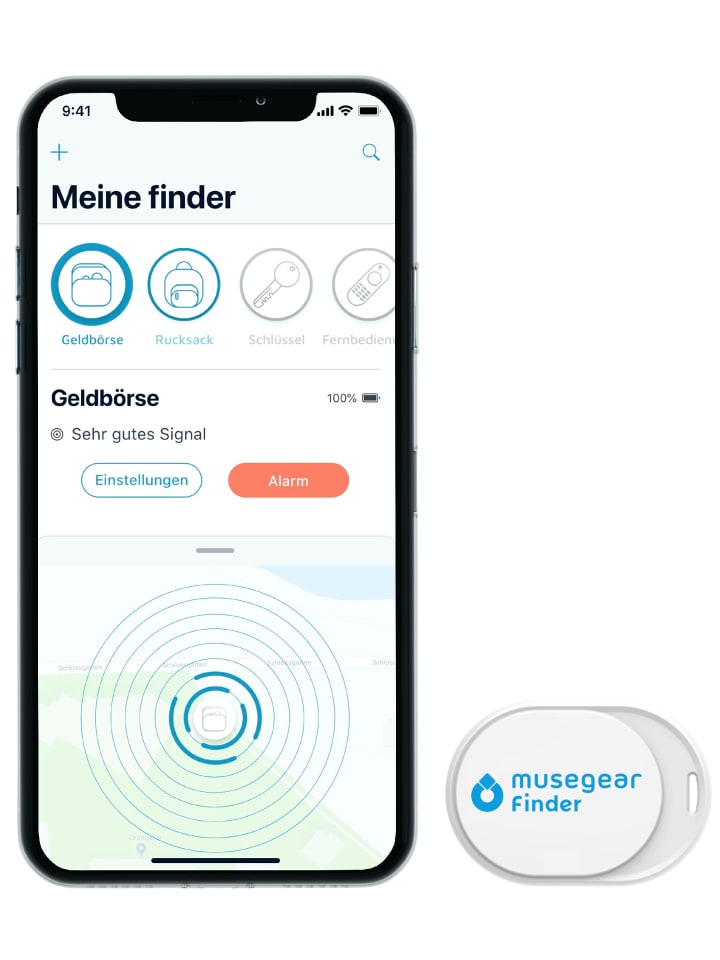 Bluetooth-Schlüsselfinder "Finder mini" in weiß
