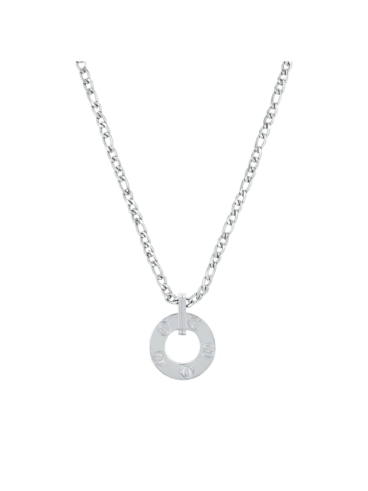 Kette mit Anhänger Edelstahl in Silber