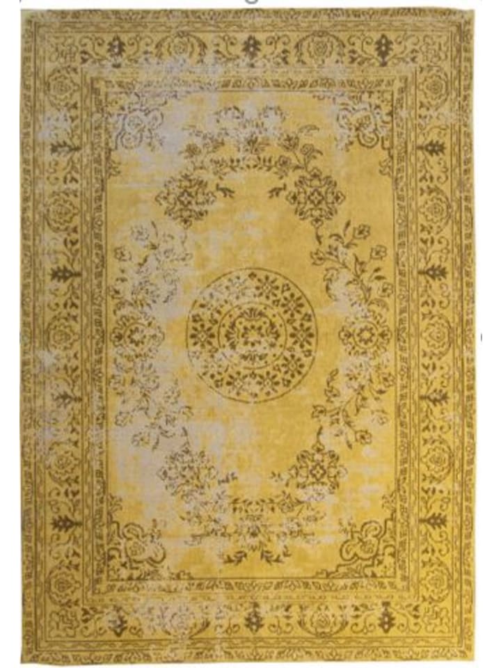 Flachgewebe Teppich Nick 385 - Gold